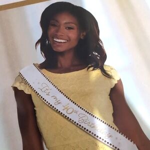 Gold Studded It's My 40thBirthday Sash